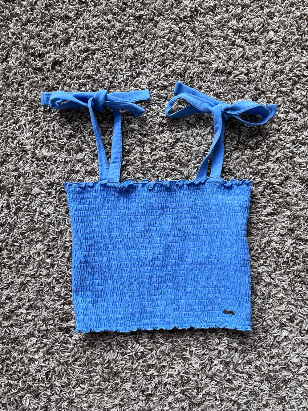 Hollister Smocked Cropped Tank Top